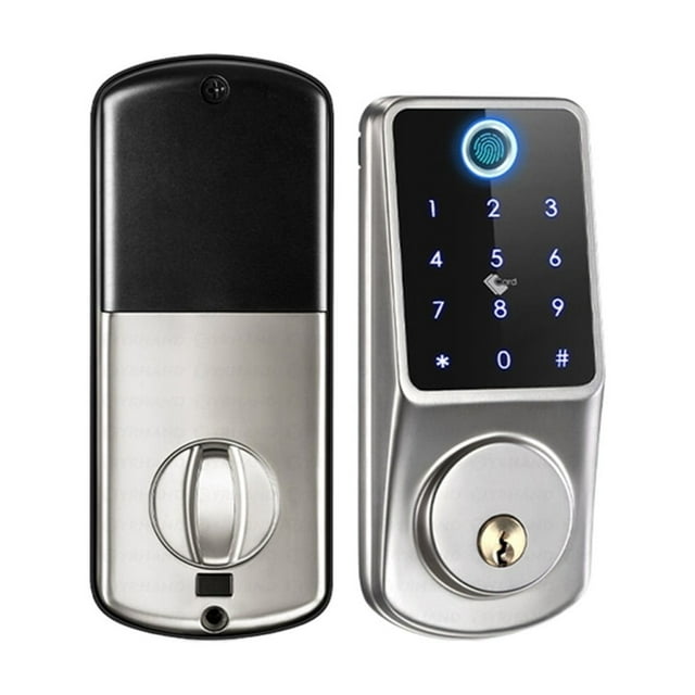 Door Lock, Tuya Smart Fingerprint Digital Keypad Keyless Entry Electronic Lock Ttlock App Control For Home Apartment ,Easy to Install