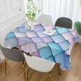 thumbnail image 2 of Yayeee Tablecloths 60" x 90" Rectangle Wrinkle Resistant Party Table Cover, Purple Art Pattern, 2 of 8