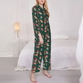 thumbnail image 3 of Lsque Mushroom House Pattern Long Sleeve Pajama Set for Women - Soft 2-Piece Sleepwear and Loungewear Set with Pockets, Comfy Nightwear-X-Large, 3 of 7