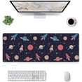 thumbnail image 2 of Large Gaming Mouse Pad XL Mouse Pad Mat with NonSlip Base Planet Rocket Design Perfect for Extended Desk Space at Home or Office 31.5x11.8 Inch, 2 of 6