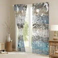 thumbnail image 3 of Homewish Western Life Tree Blackout Curtains Set of 2 (52x84 Each), Blue Grey Wooden Plank Window Curtains, Mystic Damask Moom Curtains and Drapes, Window Curtains Bedroom Decor, 3 of 6