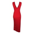 thumbnail image 6 of Taylonsss Womens V Neck Slim Fit Backless Slit Sleeveless Dress Stylish Party Evening Outfit, 6 of 8