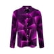 thumbnail image 3 of Ceisia Men's Slim Fit Geometric Print Shirt | Long-Sleeve Stretchy Turndown Collar Casual Top Gift, 3 of 5