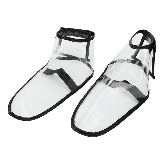 Haircut Shoes Cover, Transparent Reusable Barber Shoes Cover For Massage Stores M 40-43