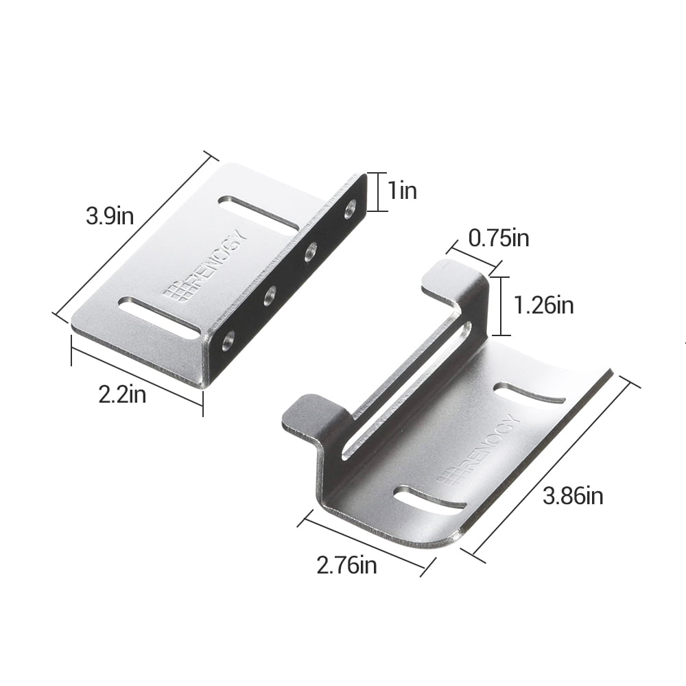 Renogy Solar Panel Mounting Curved Z Bracket -- Set of 4