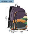 thumbnail image 2 of FORMRS School Backpack 17" Student Travel Bag with Laptop Compartment, Purple Mountain, 2 of 7