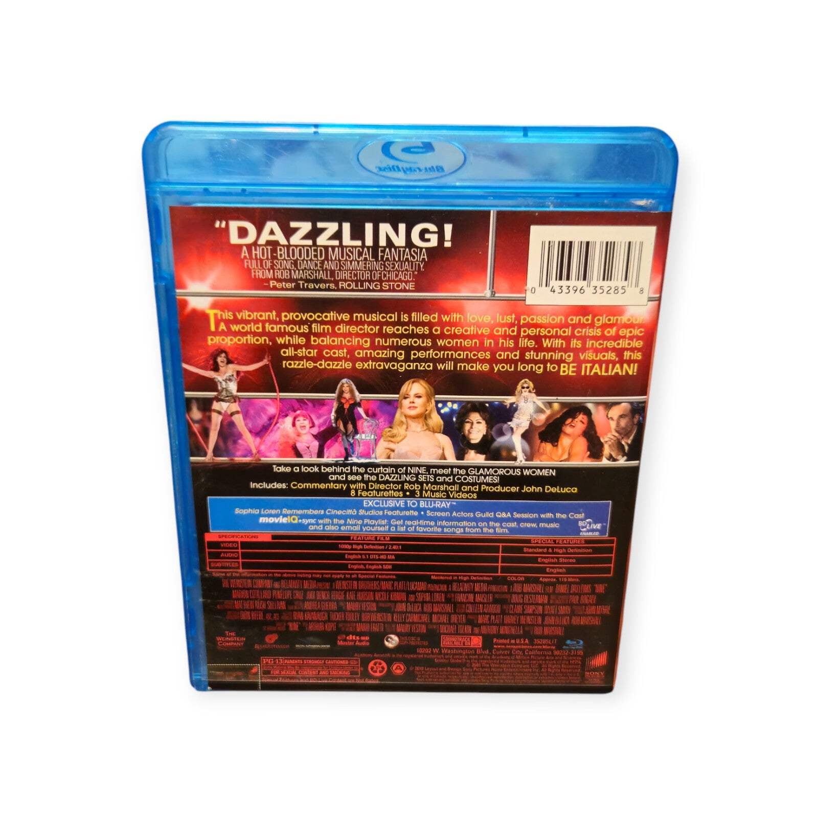 Nine (2009) (Blu-ray) (With BD-Live) (Widescreen) - Walmart.com