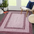 thumbnail image 2 of FairOnly 9'x12' Modern Rugs Braided Print Area Rugs Machine Washable Non Shedding Pink Low Pile Rugs for Family Room Indoor Floor Throw Carpet, 2 of 7