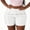 White, variant on Women's High Waisted Sweat Shorts, Stretchy Athletic Shorts with Drawstring & Pockets, Casual Summer Shorts for Hiking, Gym, Golf & Everyday Wear(White/M)