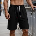 thumbnail image 4 of KeShDi Plus Size Jeans Shorts Mens Shorts Gym Shorts Summer Denim Shorts Men's Summer Style Loose Straight Tube Black 3X, 4 of 7