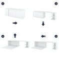 thumbnail image 5 of Harper & Bright Designs Queen Murphy Bed with Rotable Desk, Foldable Wall Bed Frame, White, 5 of 17