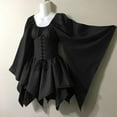 thumbnail image 1 of FcBaudy Longues Robe à Manches Col Rond Costumes pour Femmes Robe Corset Gothique à Manches Robe Haute Col Rond Robe pour Femmes, 1 of 3