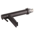 thumbnail image 1 of Black Basin Faucet with Round Handle, Stainless Steel, Single Cold Water Tap G1 2in,  Lines, 1 of 8