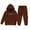 outfits 102#Coffee, variant on Girls Outfits Set Fall Long Sleeve Hoodies and Joggers Sweatpants Casual Kids with Letter Print for Toddler Fashion Clothing Sets,Hot Pink,Size 3 Y-4 Y
