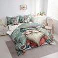 thumbnail image 4 of Homewish Kawaii Fairy Tale Gnome Twin Bedding Sets 7-Piece, Vintage Christmas Style Bedding Comforter Set, Teems Kids Boys Girls Reversible Sheet Sets, Breathable Home Decor, 4 of 8