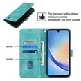thumbnail image 5 of Nalacover Crossbody Wallet Case for Samsung Galaxy S25 with Shoulder Strap Lanyard, Skin-Friendly PU Leather Flip Kickstand Cover with Card Holder Magnetic Clasp Shockproof Case, Green, 5 of 9