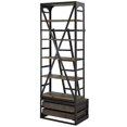 thumbnail image 3 of Allora 5 Shelf Bookcase with Ladder in Brown, 3 of 4