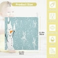 thumbnail image 2 of SKYSONIC Happy Snowman Baby Muslin Washcloths Face Towel, 3 PCS Christmas Burp Cloths Cotton Wipes Infant Wash Cloth for Newborn Boys Girls 12"x12", 2 of 7