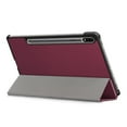 thumbnail image 6 of Dteck Slim Fit Case For Samsung Galaxy Tab S7 Plus / S7+ 12.4 inch Tablet 2020, Lightweight Slim Shell Tri-Fold Stand Cover Flip Case with Auto Wake Sleep, Winered, 6 of 10