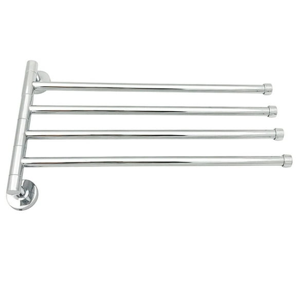 Oraceous Swivel Towel Bars Wall Mounted Space Saving Rotatable Towel Rack Folding Hanger Organizer Shelf for Bathroom