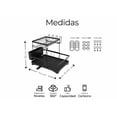thumbnail image 2 of Escurridor Trastes Xtellar  Pro 2 niveles bandeja con canaleta 360° color negro, 2 of 4