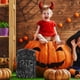 thumbnail image 3 of 1 pieza de diseño de escena de terror de casa embrujada, lápida de Halloween, accesorio de simulación decorativo estilo lápida, 3 of 5