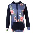 thumbnail image 4 of Con Capucha Con Estampado Floral Para Mujer Con Cuello Y Cuello Con Capucha SG Hugo  Sudadera con capucha floral para mujer, 4 of 10
