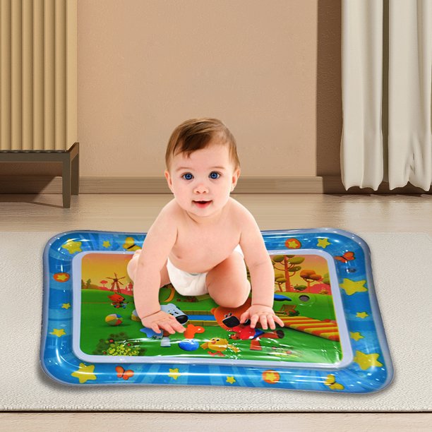 Estera De Bebé Animal Water Mat PVC Baby Water Play Mat Doble borde para actividad (Oso)