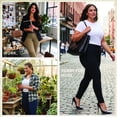 thumbnail image 3 of Dickies Womens Plus Size Work Pants - Mid Rise Skinny Fit Workwear and Casual Trousers Pants for Women, 3 of 7