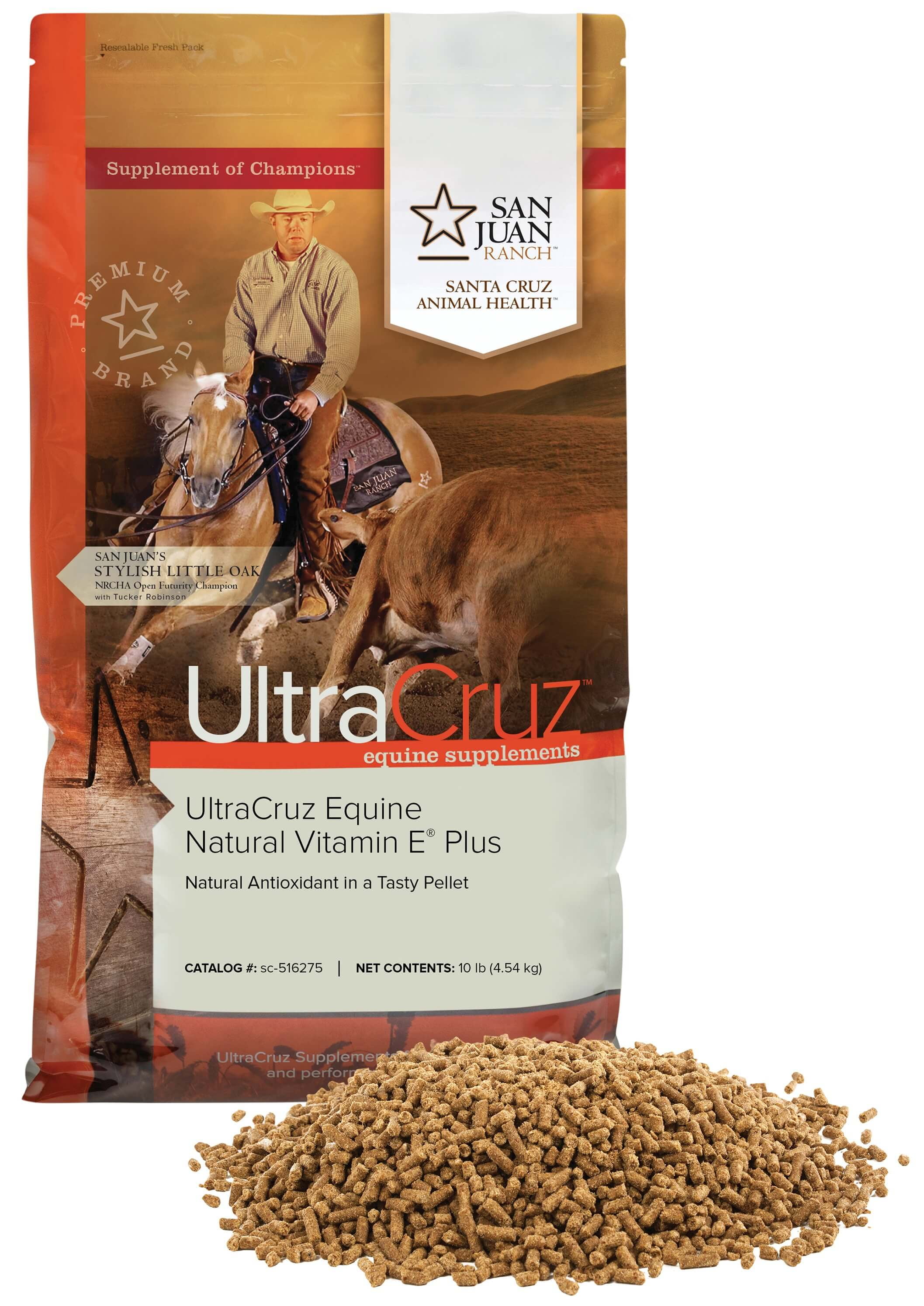 UltraCruz Equine Natural Vitamin E Supplement for Horses 2 lb Pellet 13 Day