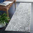 thumbnail image 2 of SAFAVIEH Amsterdam Ruby Animal Runner Rug, Ivory/Grey, 2'3" x 8', 2 of 8