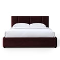 thumbnail image 5 of Omax Decor Venice Fabric Upholstered Platform Queen Bed in Burgundy, 5 of 9