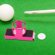 harayaa Pool Cue Chalk Holder Aluminum Practical Tool Portable Chalk Case Chalk Carrying Pink