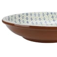 thumbnail image 2 of Kaemingk 12.25" French Countryside Decorative Green and Blue Flower Round Terracotta Bowl, 2 of 2