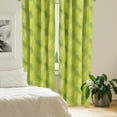 thumbnail image 2 of Ambesonne Green Leaf Curtains, Tropical Pineapple, Pair of 28"x95", Apple Green and Fern Green, 2 of 5