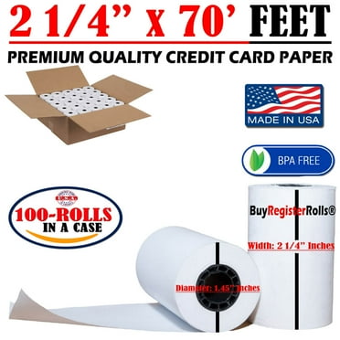 100 Rolls 2-1/4" X 85' Thermal Credit Card Cash Register POS - Foto 3