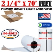 Verifone Vx520 (2-1/4" x 70') Thermal Paper - 100 XL Rolls Credit Card Thermal Paper Rolls Bpa Free - Buyregisterrolls