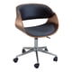 thumbnail image 1 of Silla Oficina MN4 Grupo Microtec ejecutiva Madera Minimalista Moderna Ajustable Elegante Hogar Escritorio Ergonomica Piel PU Cromada Walnut Grupo Microtec MN4 MN4, 1 of 4
