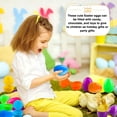 thumbnail image 4 of 4 Inch Large Fillable Plastic Easter Eggs Empty, Flat Bottom Reusable Colorful Eggs for Easter Egg Hunt Yard Party Basket Stuffers, 4 of 8