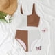 thumbnail image 3 of WILLBEST Conjuntos de Bikini Para Mujer, Trajes de Baño de Dos Piezas Con Cuello Cuadrado Fruncido, Trajes de Baño de Cintura Alta, 3 of 6