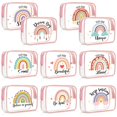 thumbnail image 1 of Bolsa de cosméticos Kacctyen Rainbow, PVC transparente, impermeable, 10 unidades, 1 of 6