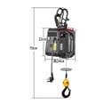 thumbnail image 3 of Electric Hoist,Wireless Remote Control Home Portable Air Conditioning Small Crane Hoist Elevator Small Crane Hoist ,Powerful Pulling Performance, 3 of 7