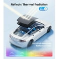 thumbnail image 2 of Tesla Model S Sunshade Roof [Never Sag, Nano Ice-Crystal Coatings] 3-Gen Heat Insulation Glass Roof Sun Shade, Accessories for Tesla Model S 2020~2025, Tesla Interior Black, 2 of 7
