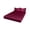 Wine, variant on Anckoeil 3-Piece Satin Fitted Sheet Set, 1 Fitted Sheet 2 Pillowcases (No Mattress/Pillow Inserts Included), Deep Pocket Mattress Cover, 150x200cm / 59.05x78.74in
