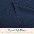 thumbnail image 5 of ComfiTime Tablecloth – 60 x 84 Durable Polyester Fabric Table Cover Cloth for 5-6 ft Rectangle Table, Spill/Stain-Resistant, Reusable/Washable, Indoor/Outdoor Dining/Party/Wedding/Banquet, Navy, 5 of 15