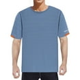 thumbnail image 2 of BOBOGOJP Mens Undershirts Athletic Cut Short Sleeve Polyester Basic Tee (Blue,XXL), 2 of 4