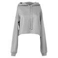 thumbnail image 1 of Bella + Canvas - Sudadera de estilo corto para mujer (Tormenta), 1 of 2