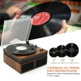 Record Player With External Speakers LP&No.1 Bluetooth Retro Record Player, 3-Speed Vintage Turntable