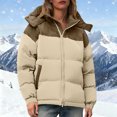 thumbnail image 2 of Parka Décontractée à Manches Longues avec Capuche et Col Montant à Fermeture Éclair pour Femmes, 2 of 9