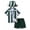 Green, variant on Letdown Toddler Boys 2 Piece Beach Outfit Short Sleeve Button Down Shirt and Short Sets Summer Hawaiian Vacation Wear with Hats Clothes